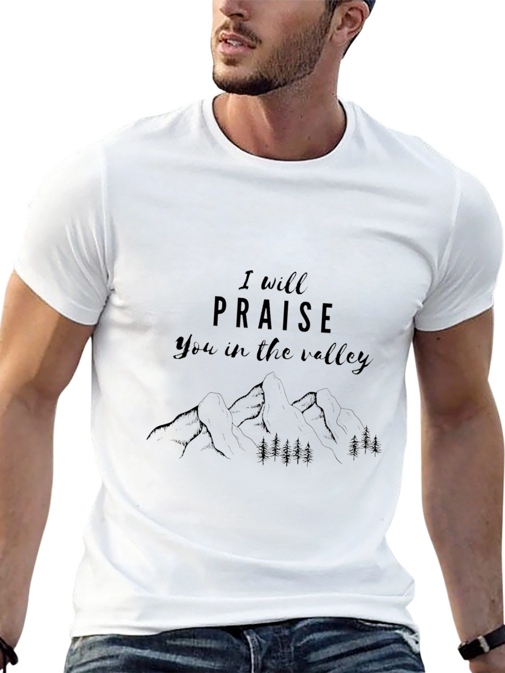 Praise in the Valley Black Graphic Tee