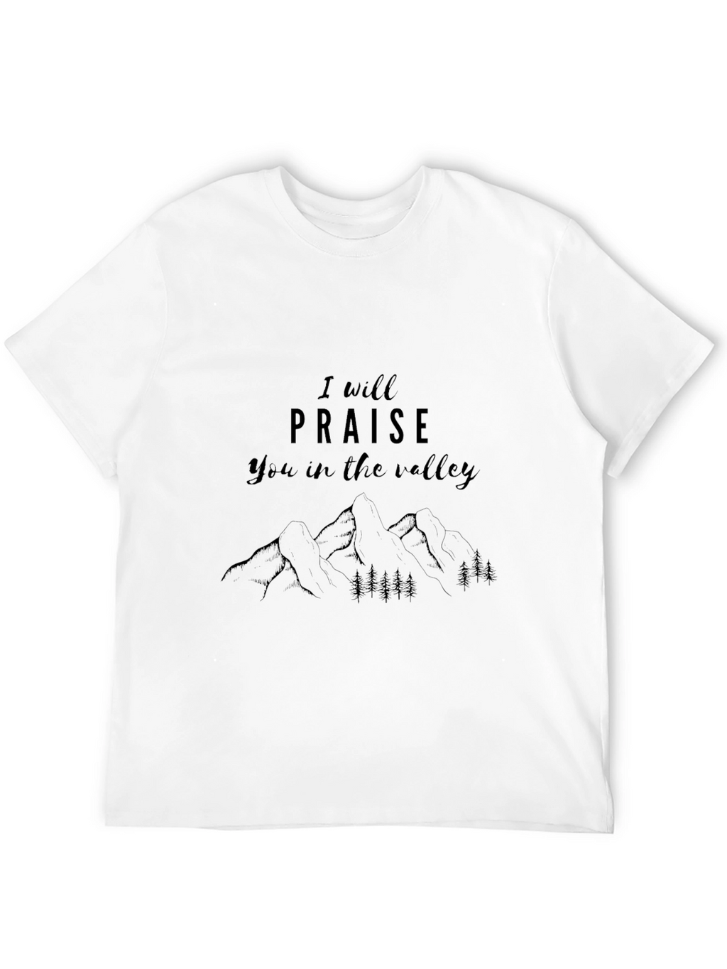Praise in the Valley Black Graphic Tee