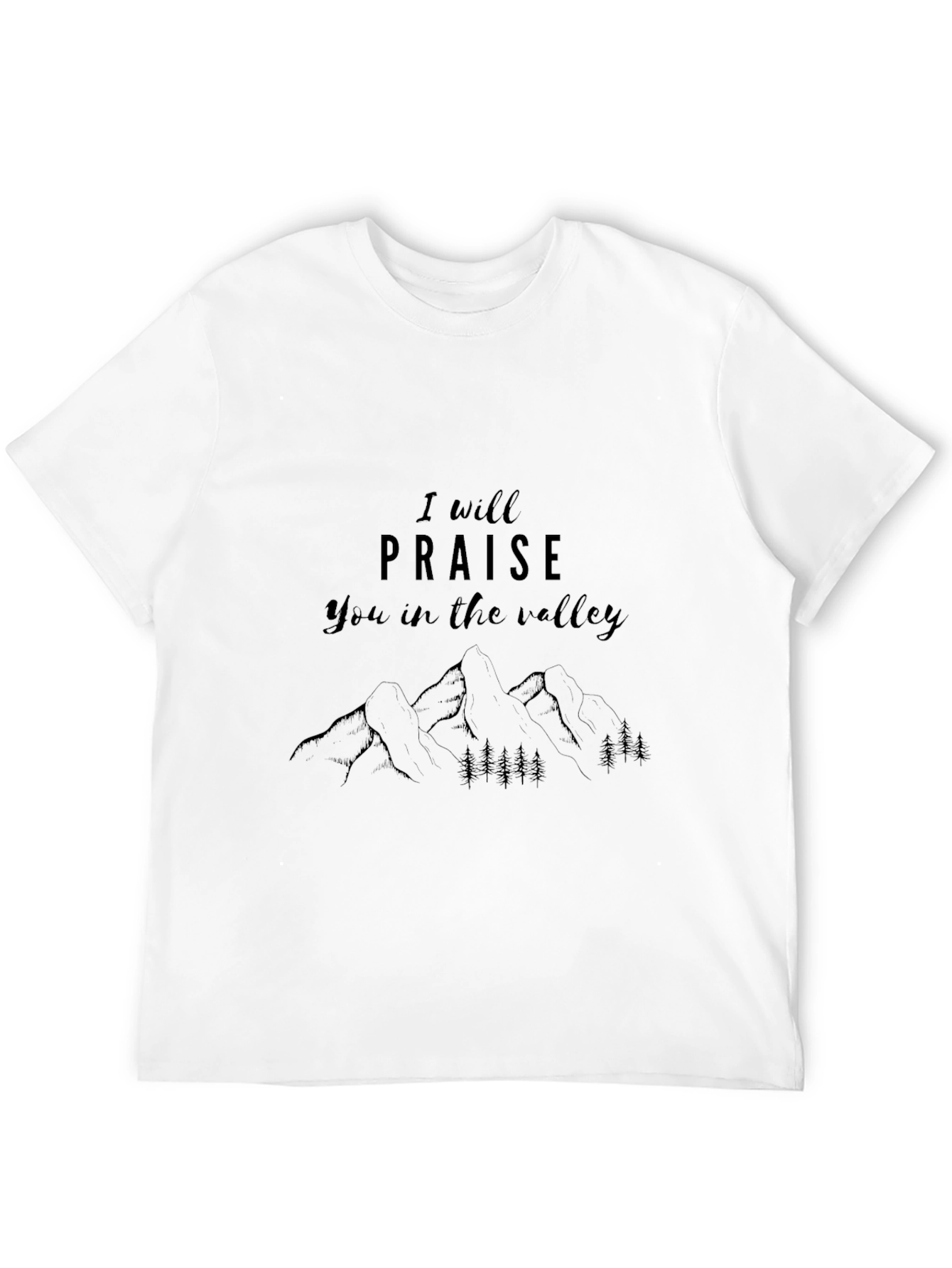 Praise in the Valley Black Graphic Tee