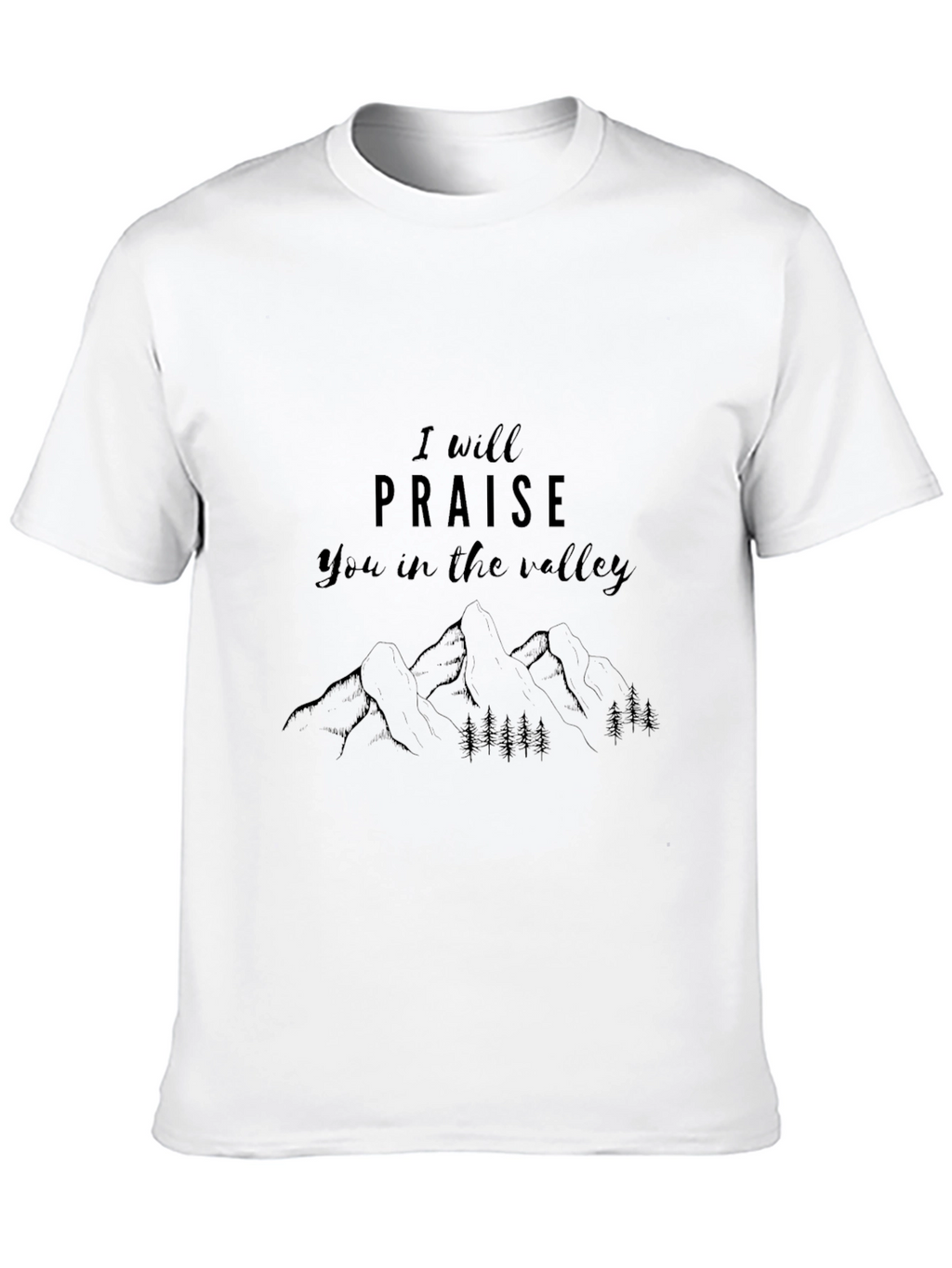 Praise in the Valley Black Graphic Tee