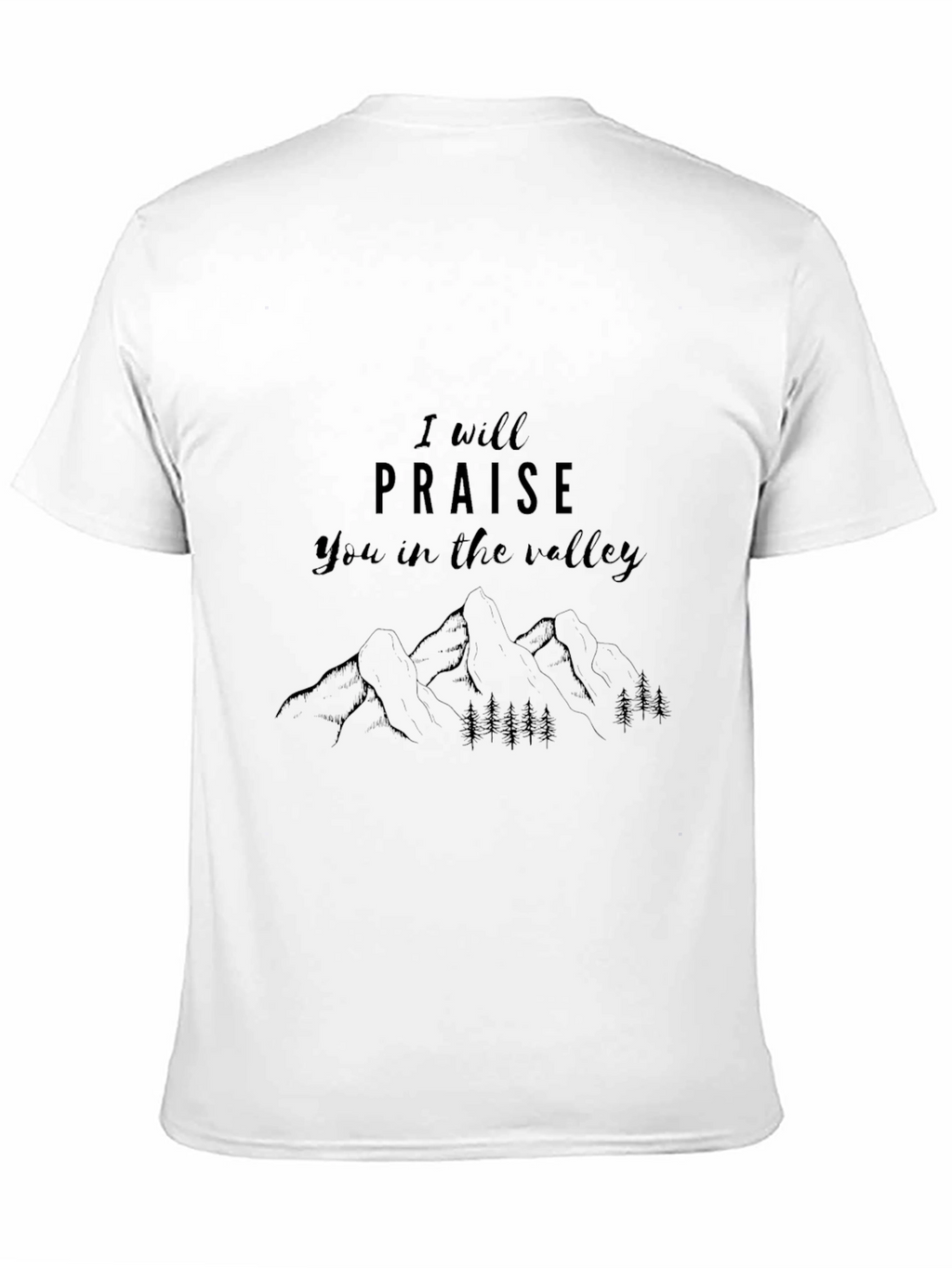 Praise in the Valley Black Graphic Tee