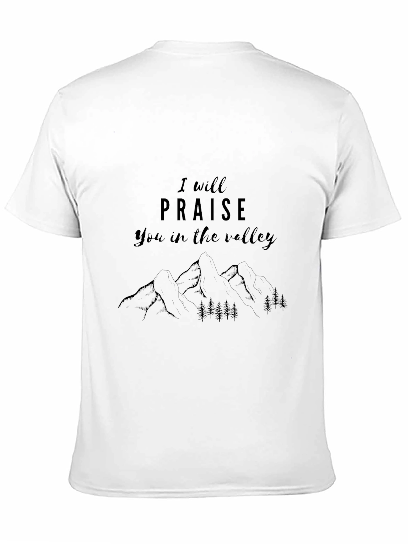 Praise in the Valley Black Graphic Tee