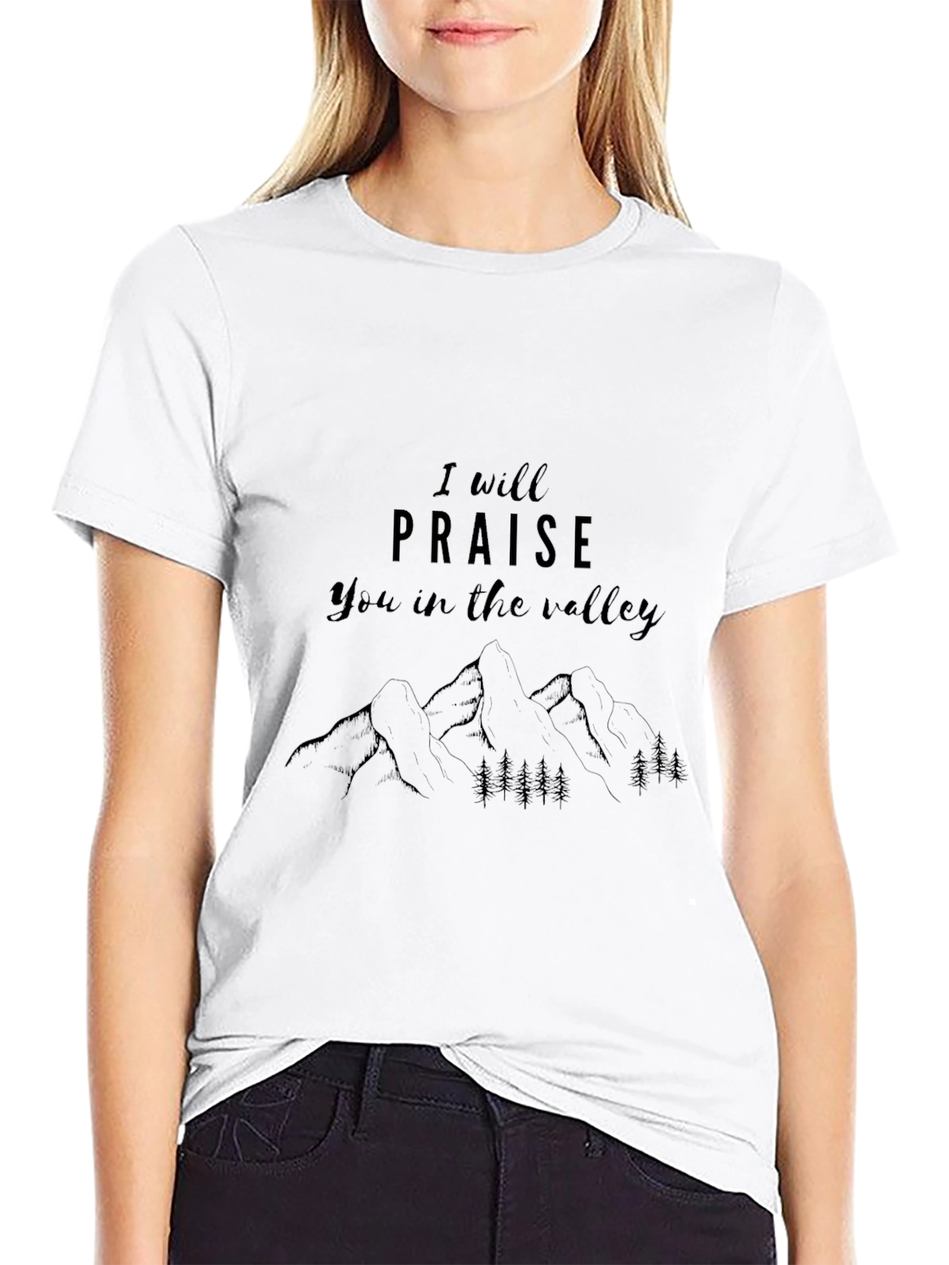 Praise in the Valley Black Graphic Tee