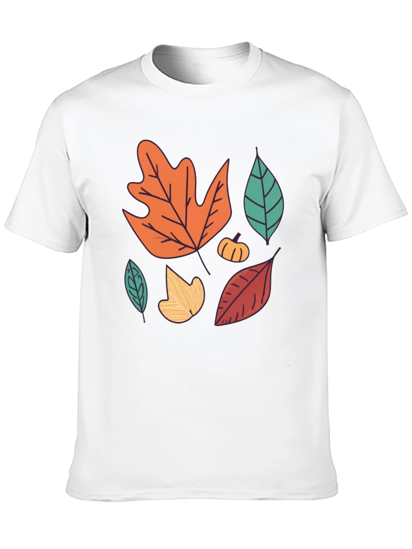 Autumn Leaves Graphic Tee - Fall Season Shirt