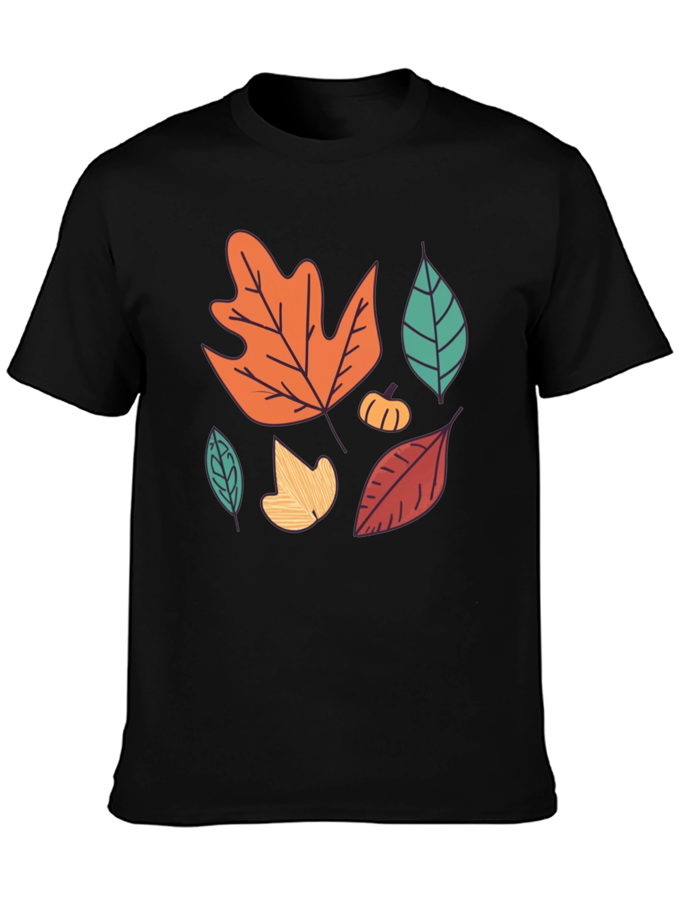 Autumn Leaves Graphic Tee - Fall Season Shirt