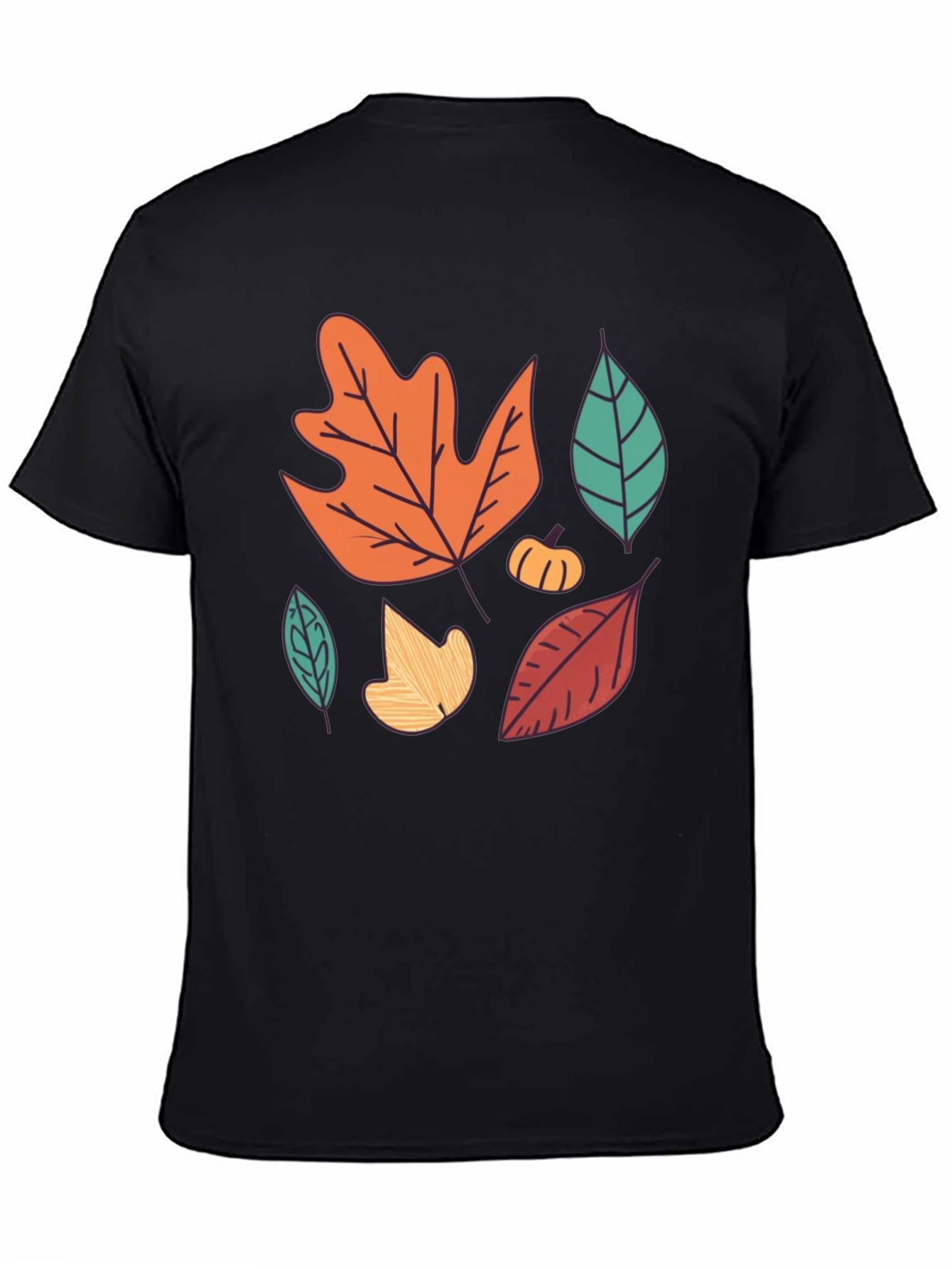 Autumn Leaves Graphic Tee - Fall Season Shirt