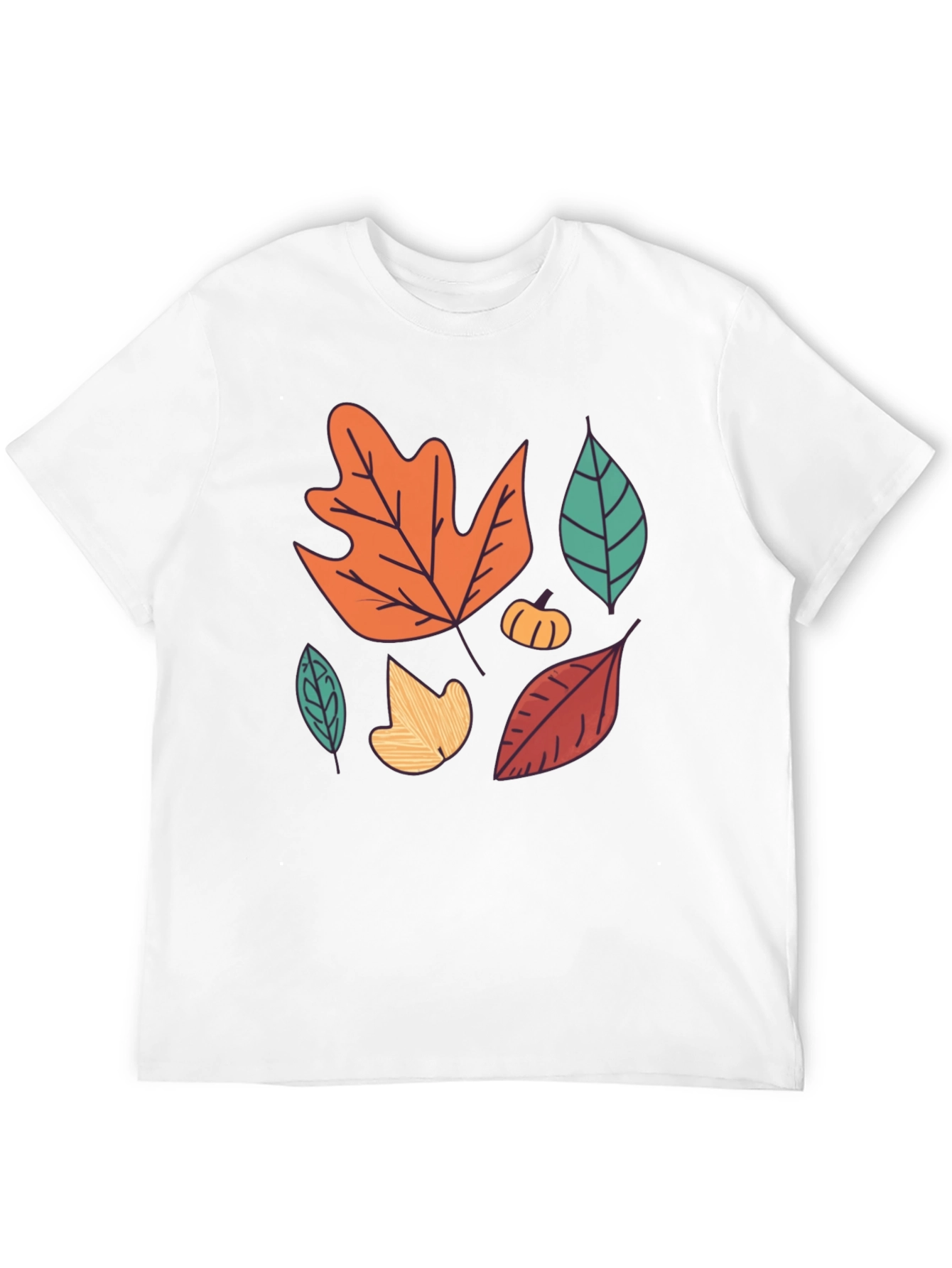 Autumn Leaves Graphic Tee - Fall Season Shirt
