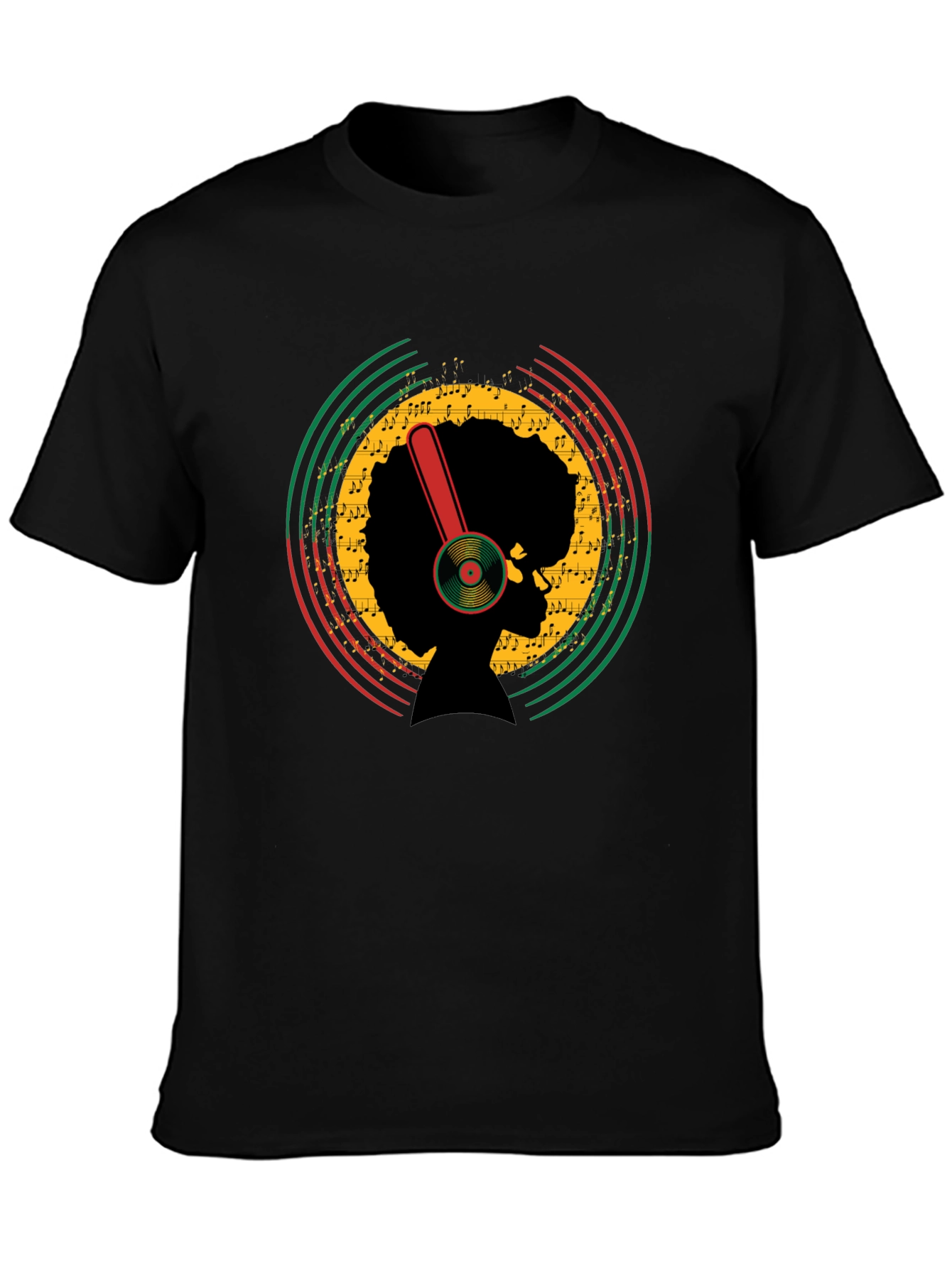 Afro Music T-Shirt - Retro Style