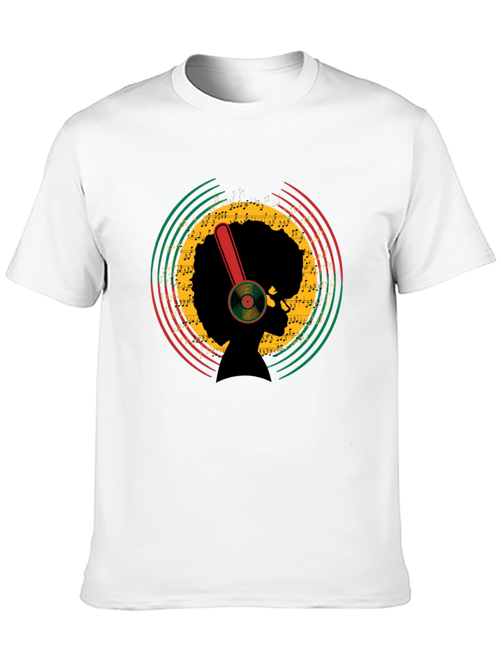Afro Music T-Shirt - Retro Style