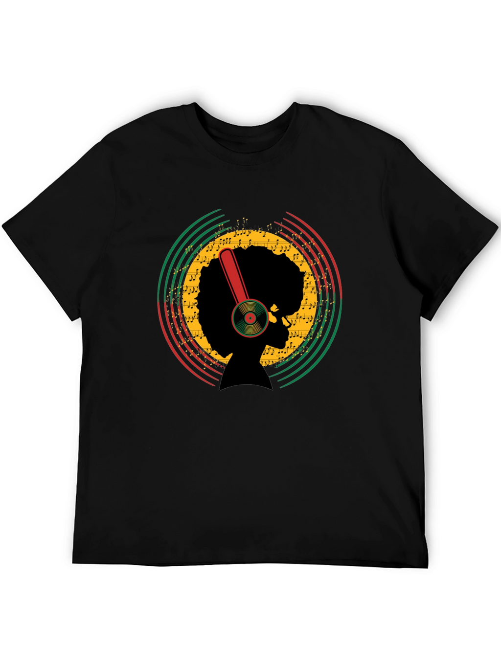 Afro Music T-Shirt - Retro Style