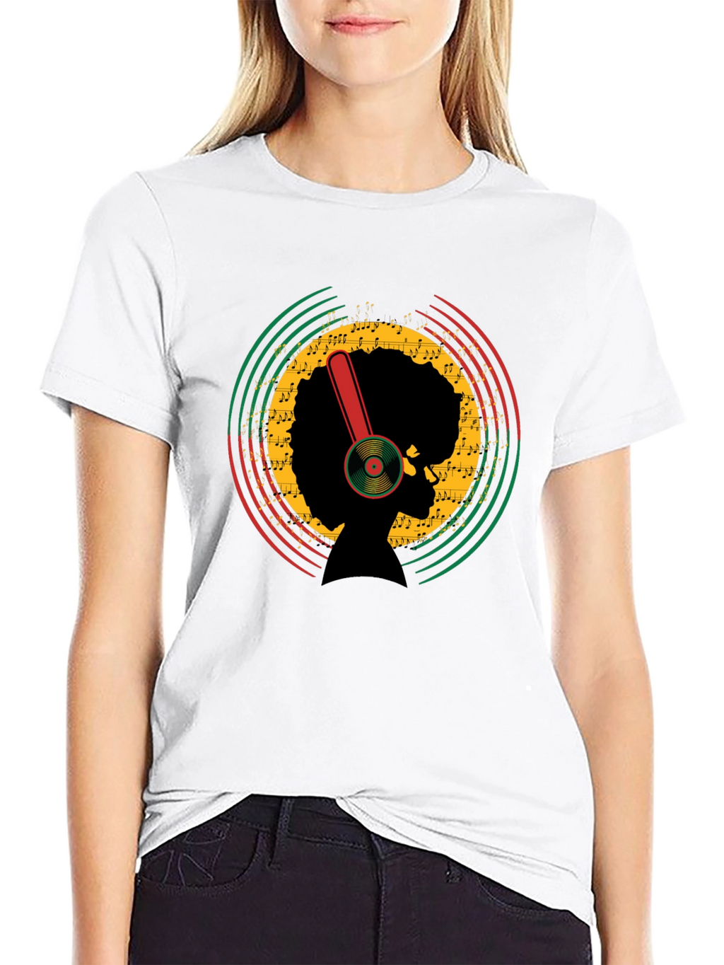 Afro Music T-Shirt - Retro Style