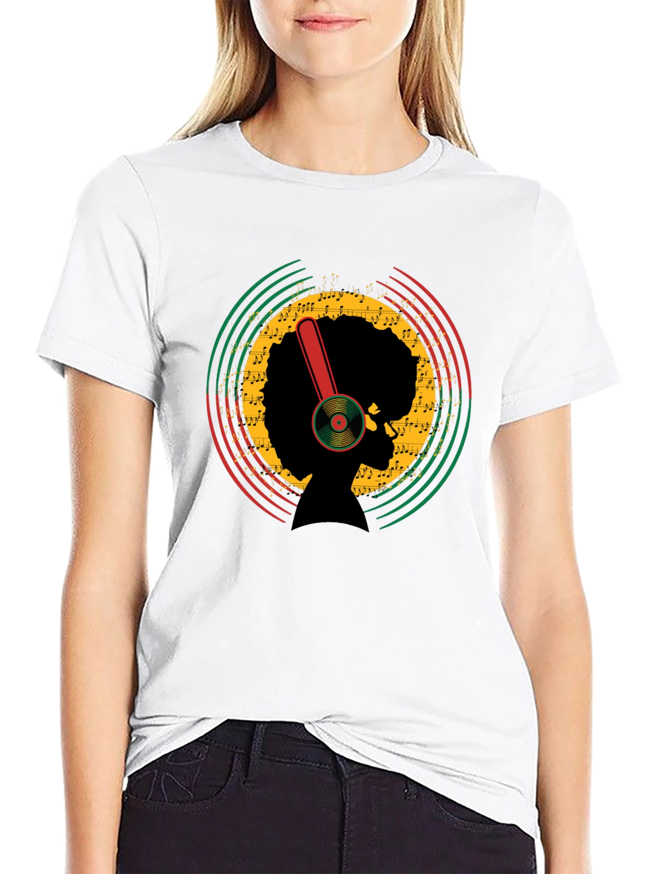 Afro Music T-Shirt - Retro Style