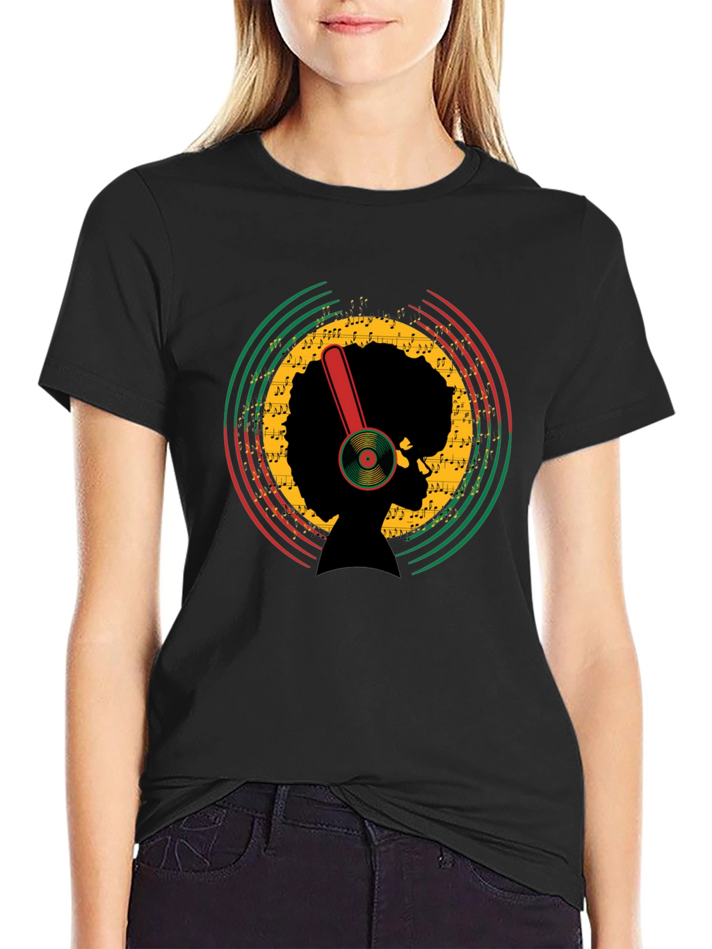 Afro Music T-Shirt - Retro Style
