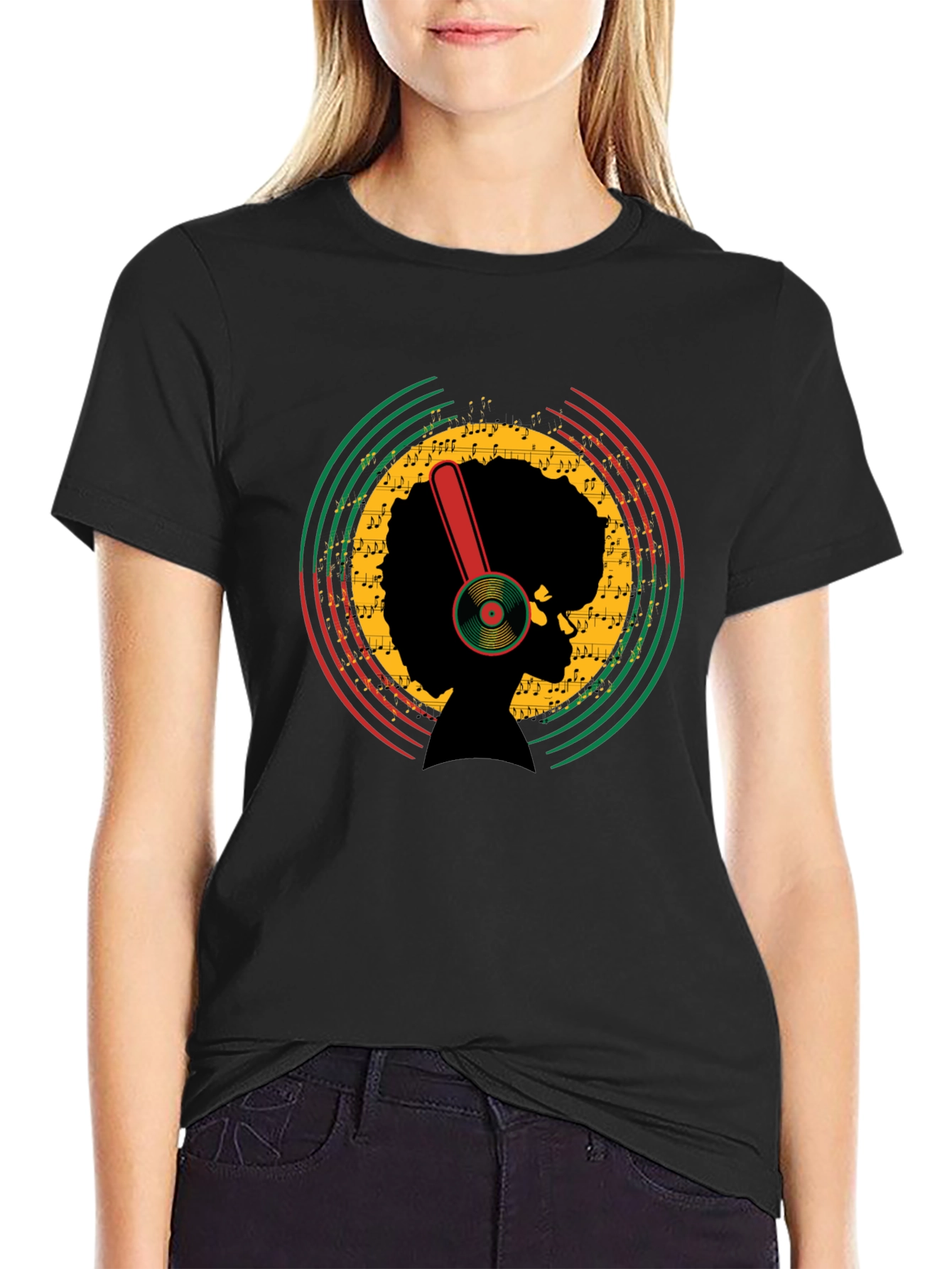 Afro Music T-Shirt - Retro Style