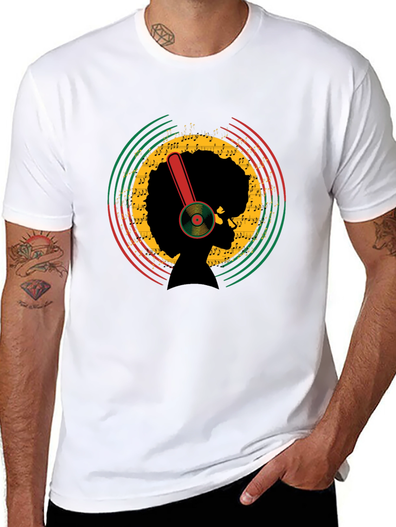 Afro Music T-Shirt - Retro Style
