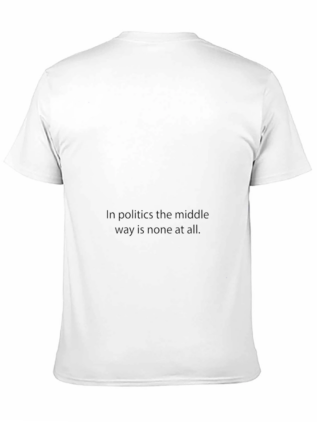 Political Statement Black T-Shirt for Men