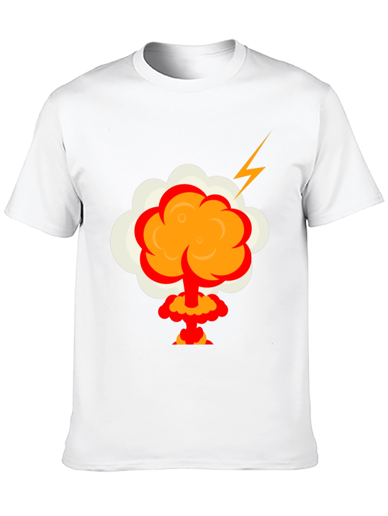 Cartoon Explosion Graphic Tee - Mens Black T-Shirt