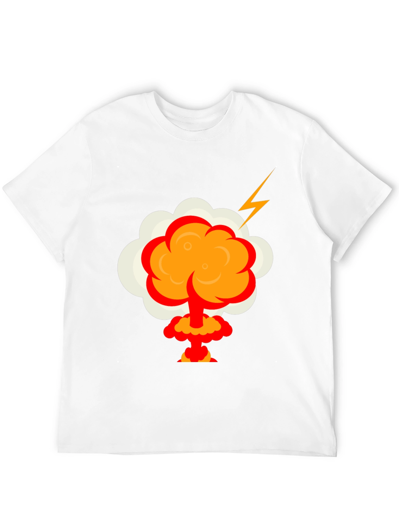 Cartoon Explosion Graphic Tee - Mens Black T-Shirt