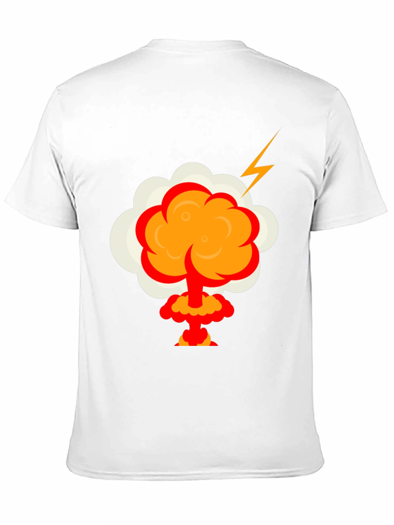 Cartoon Explosion Graphic Tee - Mens Black T-Shirt