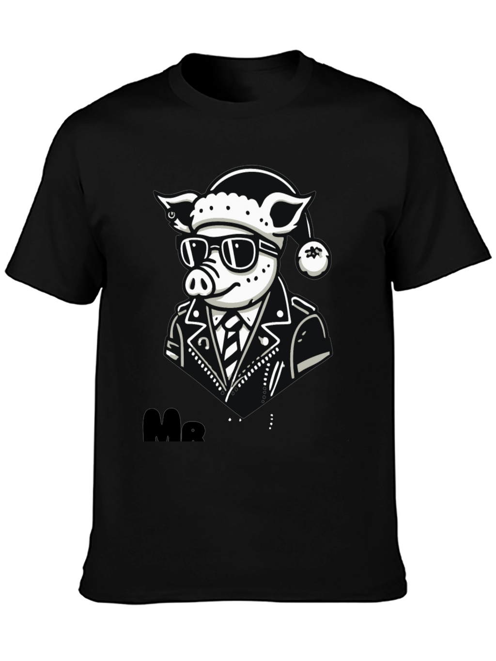 Cool Pig Biker Graphic Tee