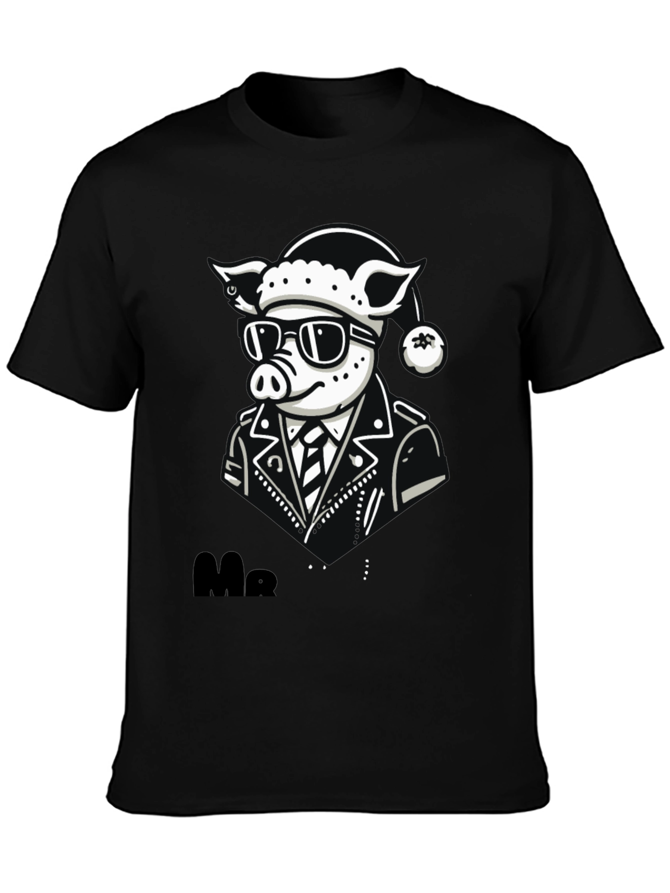 Cool Pig Biker Graphic Tee