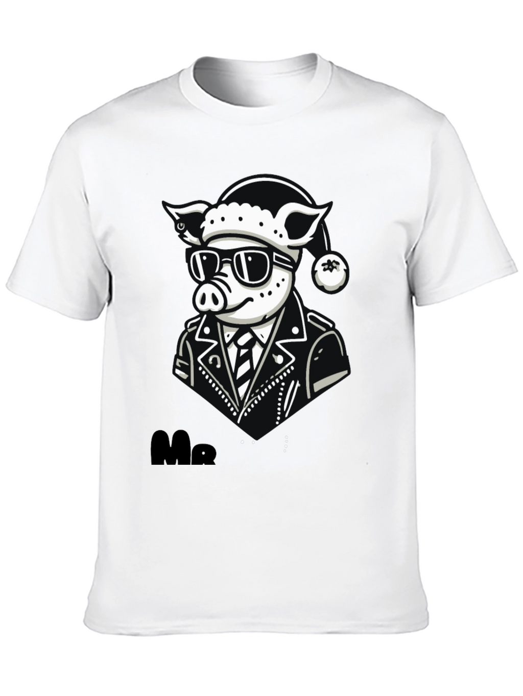 Cool Pig Biker Graphic Tee
