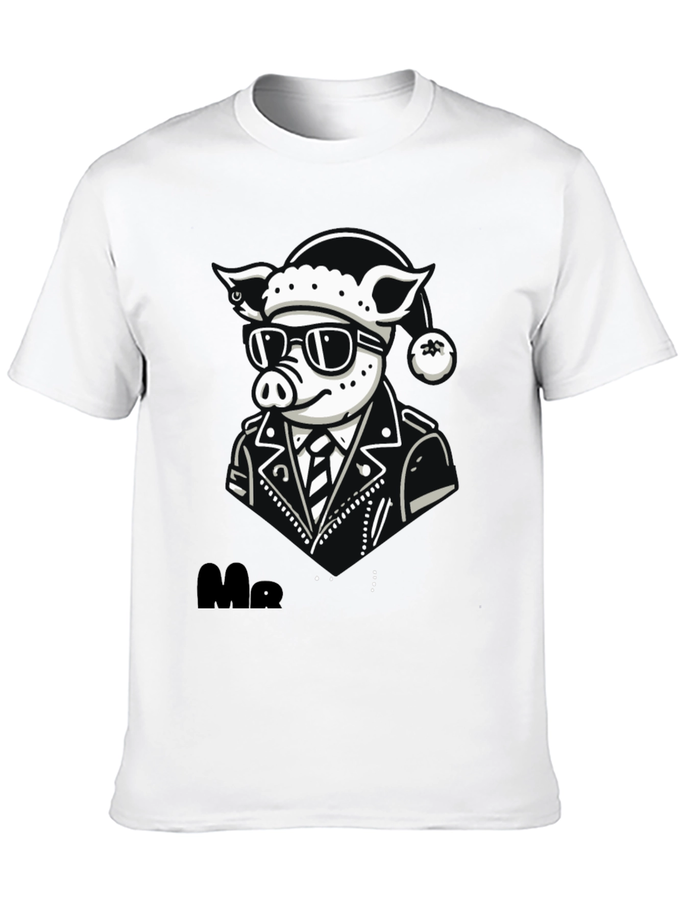 Cool Pig Biker Graphic Tee