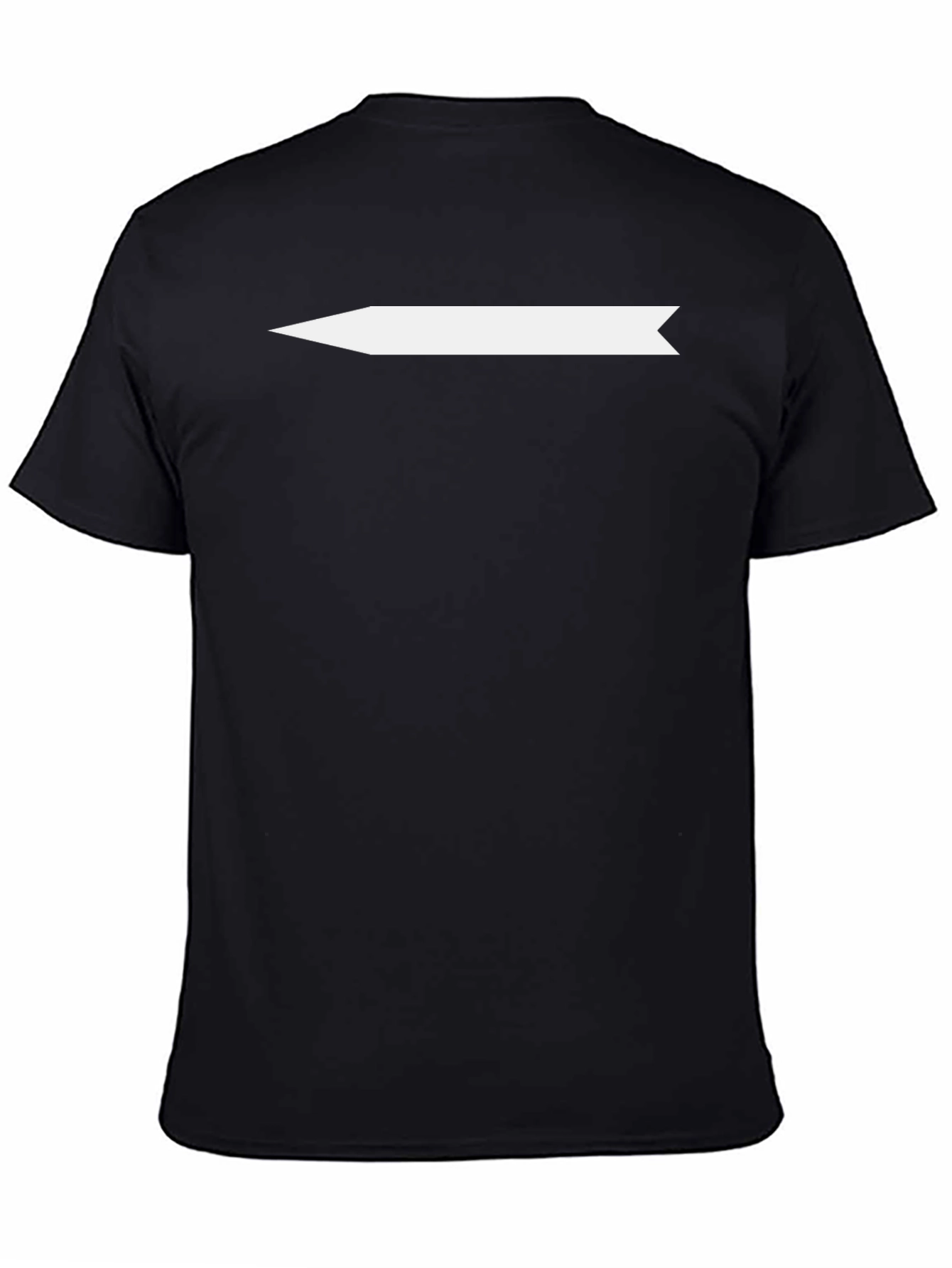 Modern Arrow Tee - Black Cotton Blend