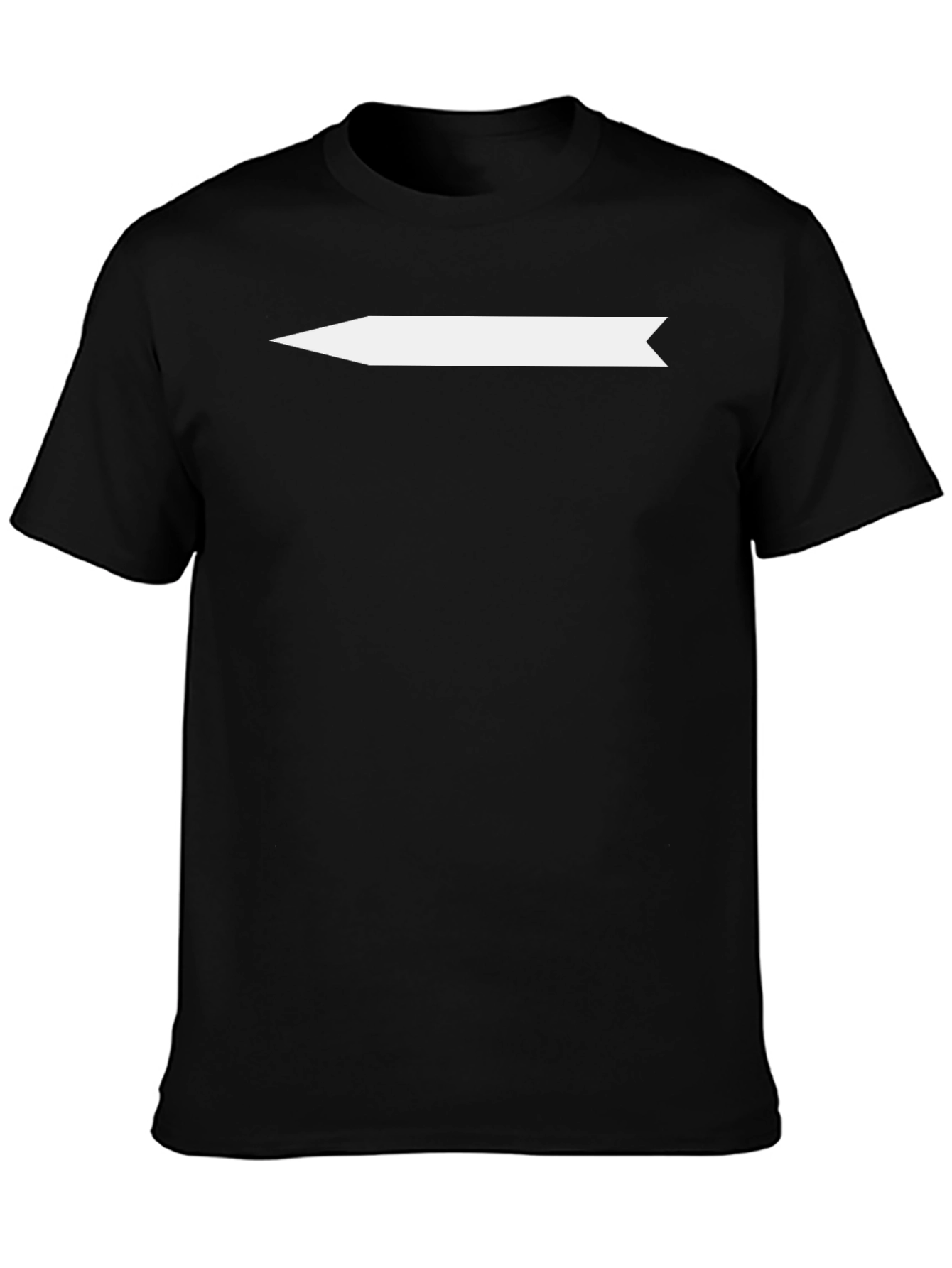Modern Arrow Tee - Black Cotton Blend