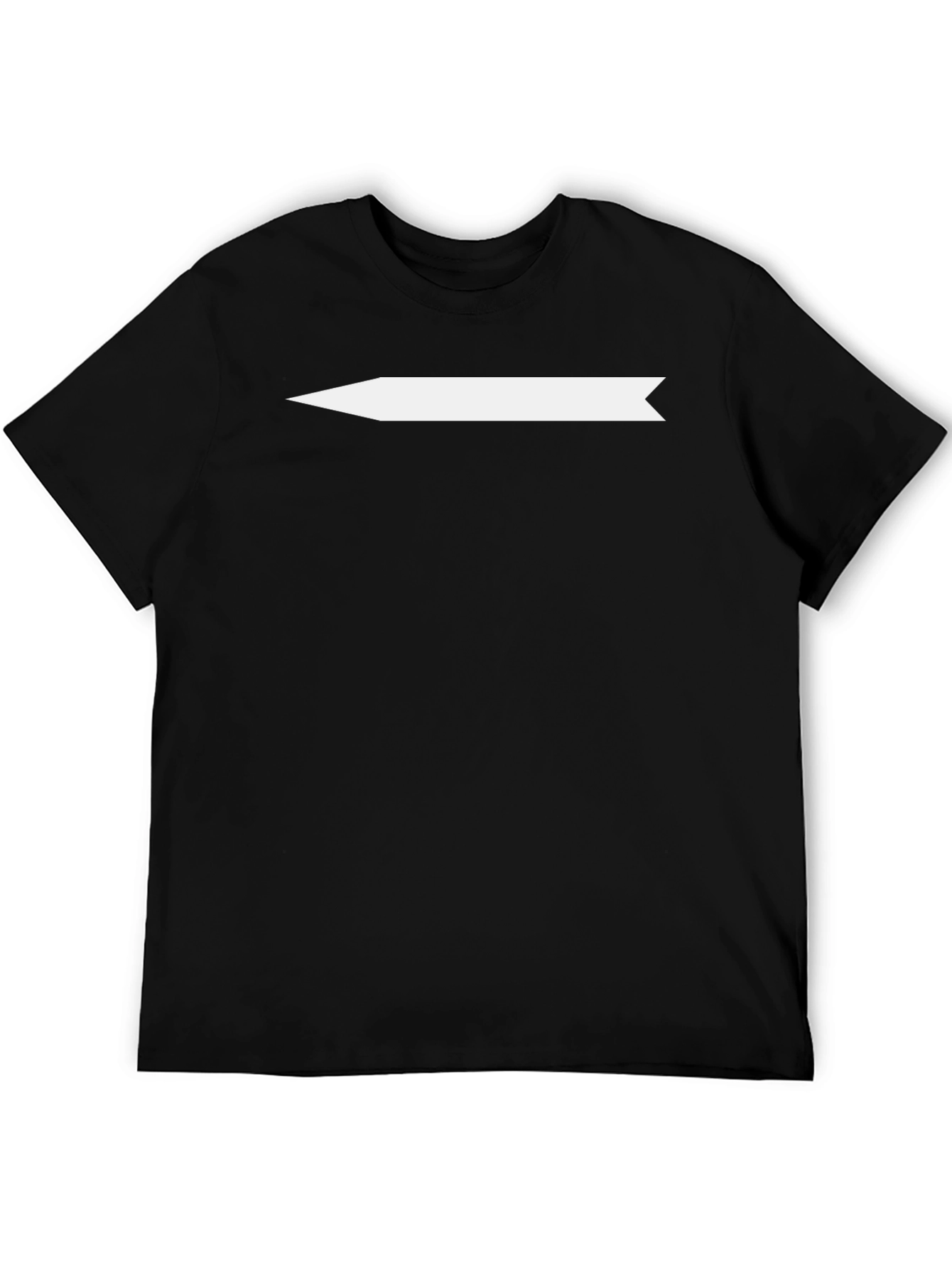 Modern Arrow Tee - Black Cotton Blend