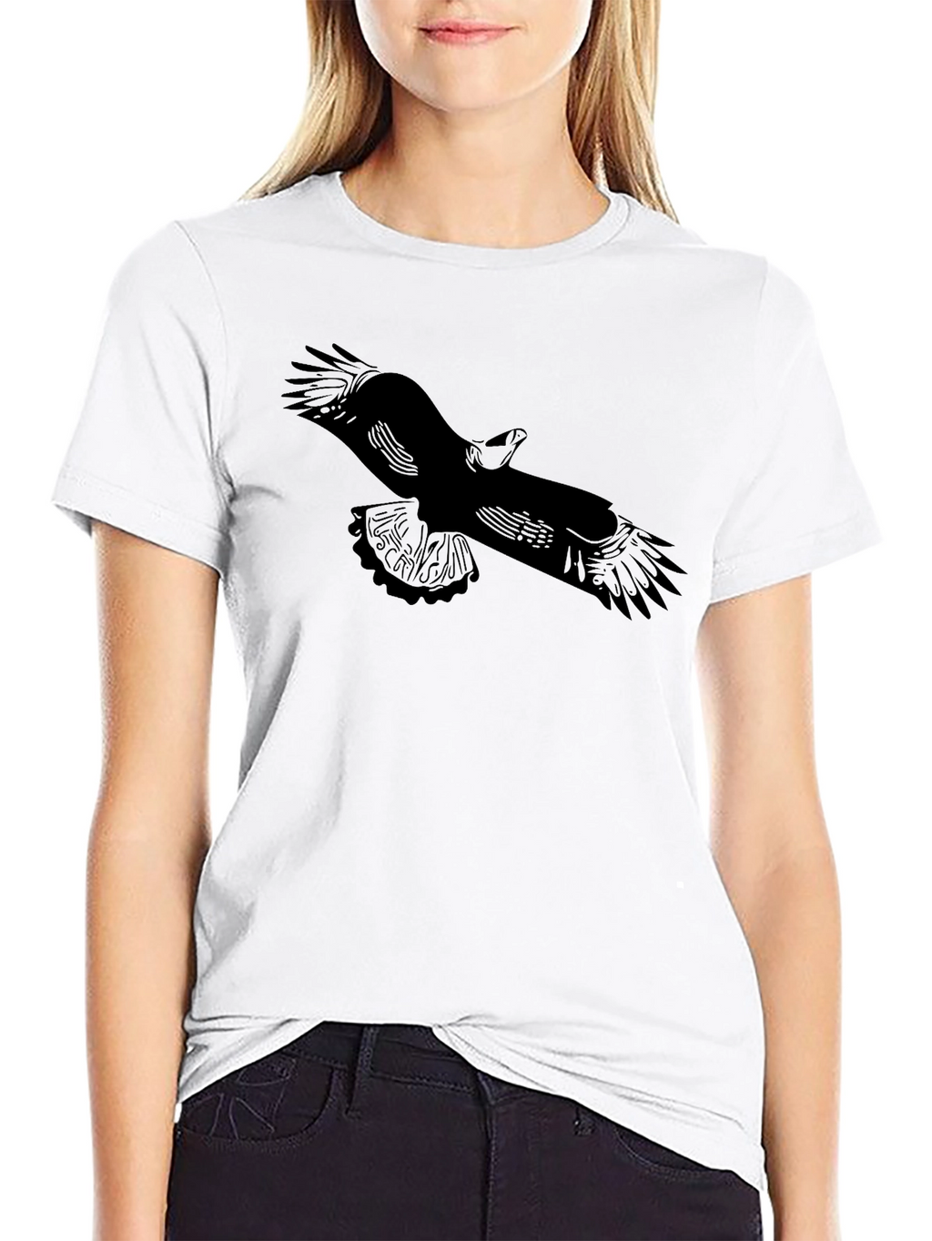 Black Eagle Graphic Tee for Men