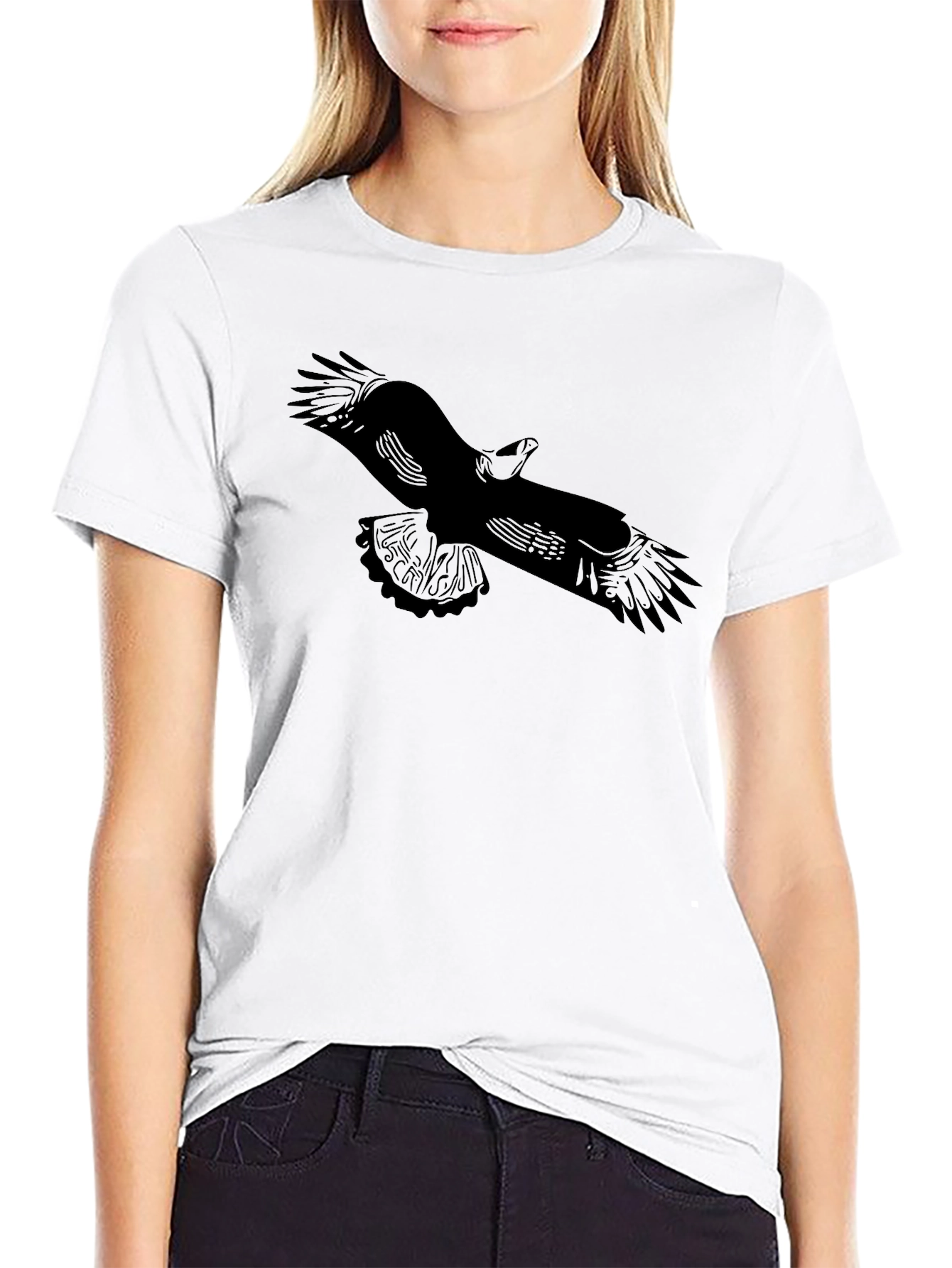 Black Eagle Graphic Tee for Men