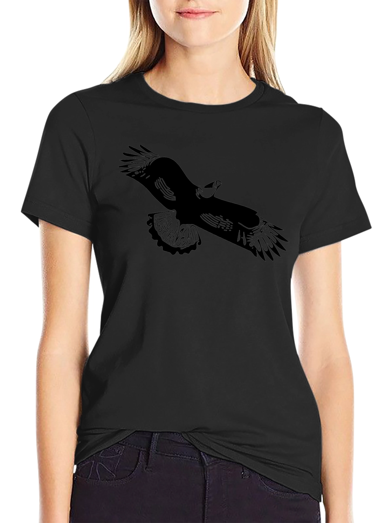 Black Eagle Graphic Tee for Men