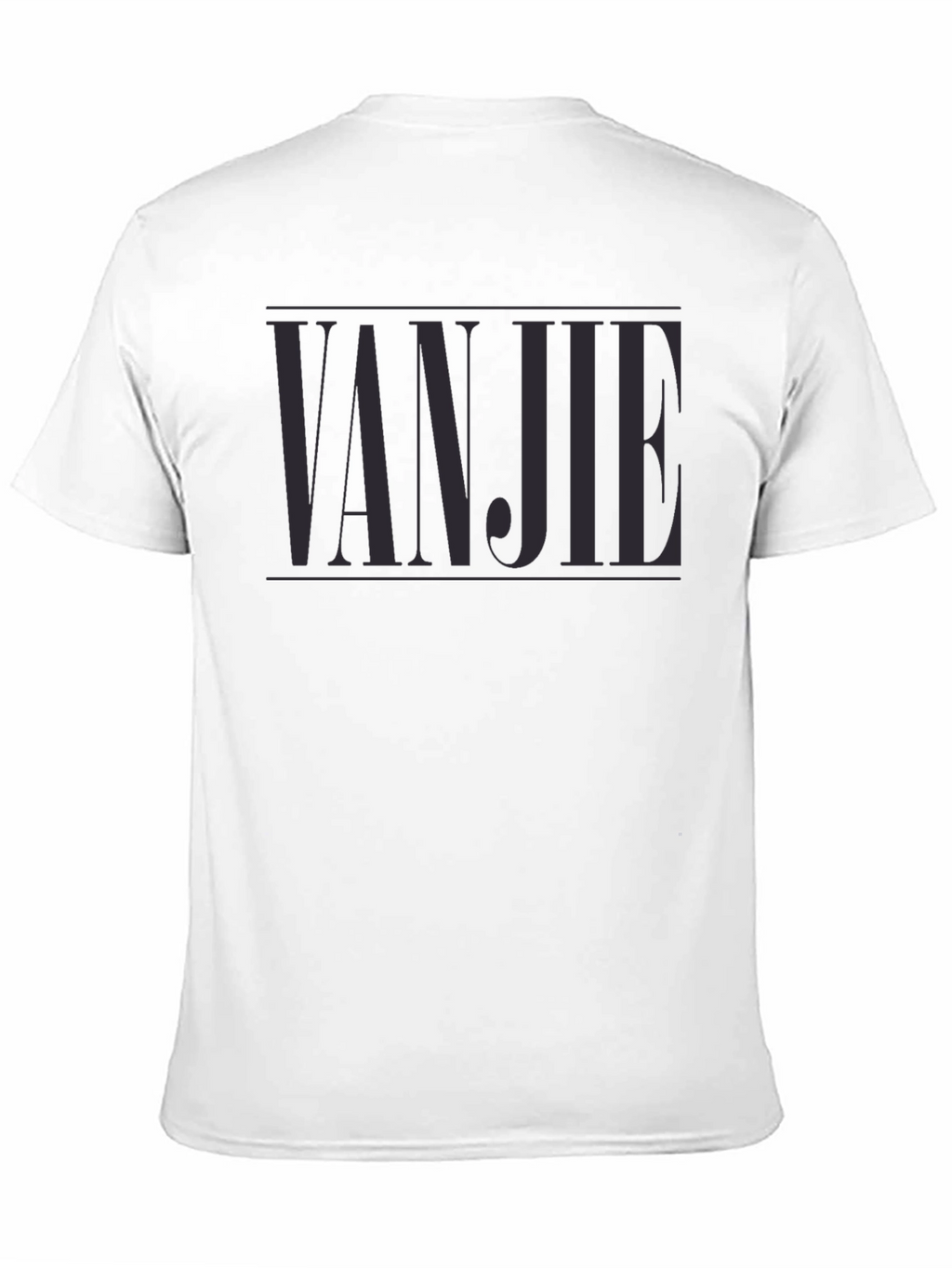 VANJIE Tee - Stylish Black Graphic T-Shirt