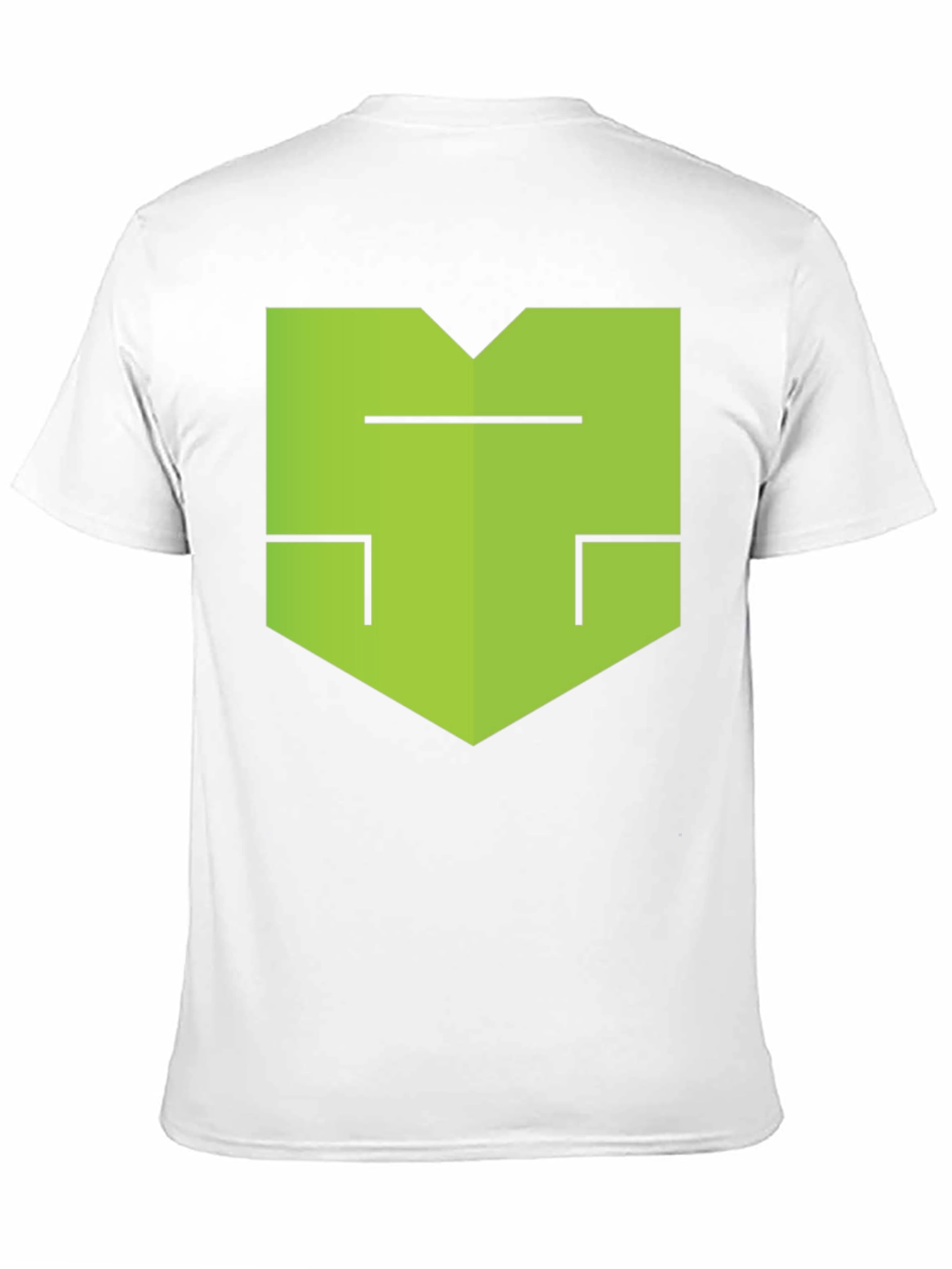 Modern Geometric Graphic Tee - Black