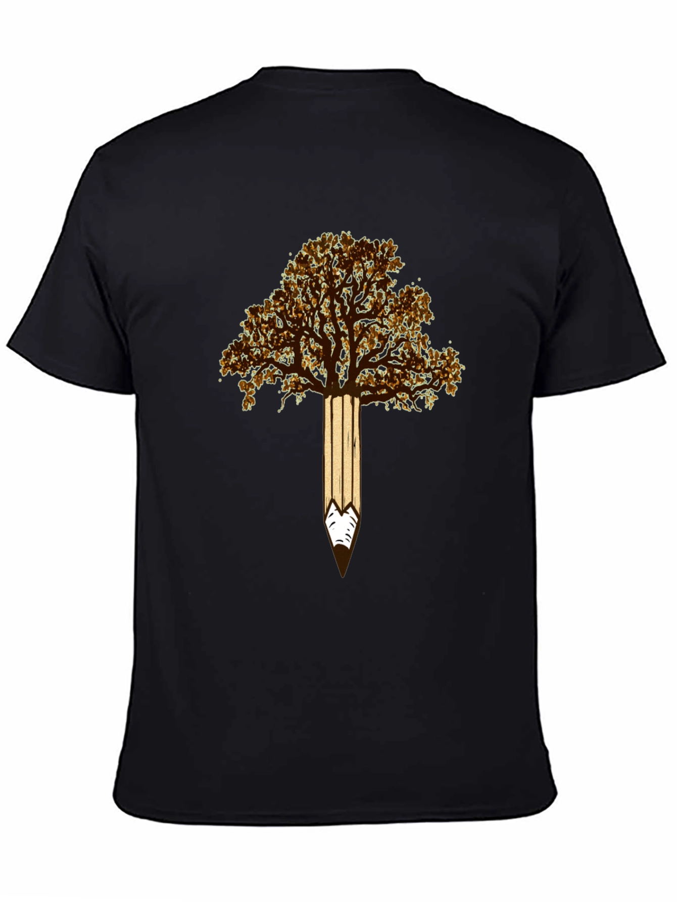 Tree Pencil Graphic Tee - Nature Inspired Design