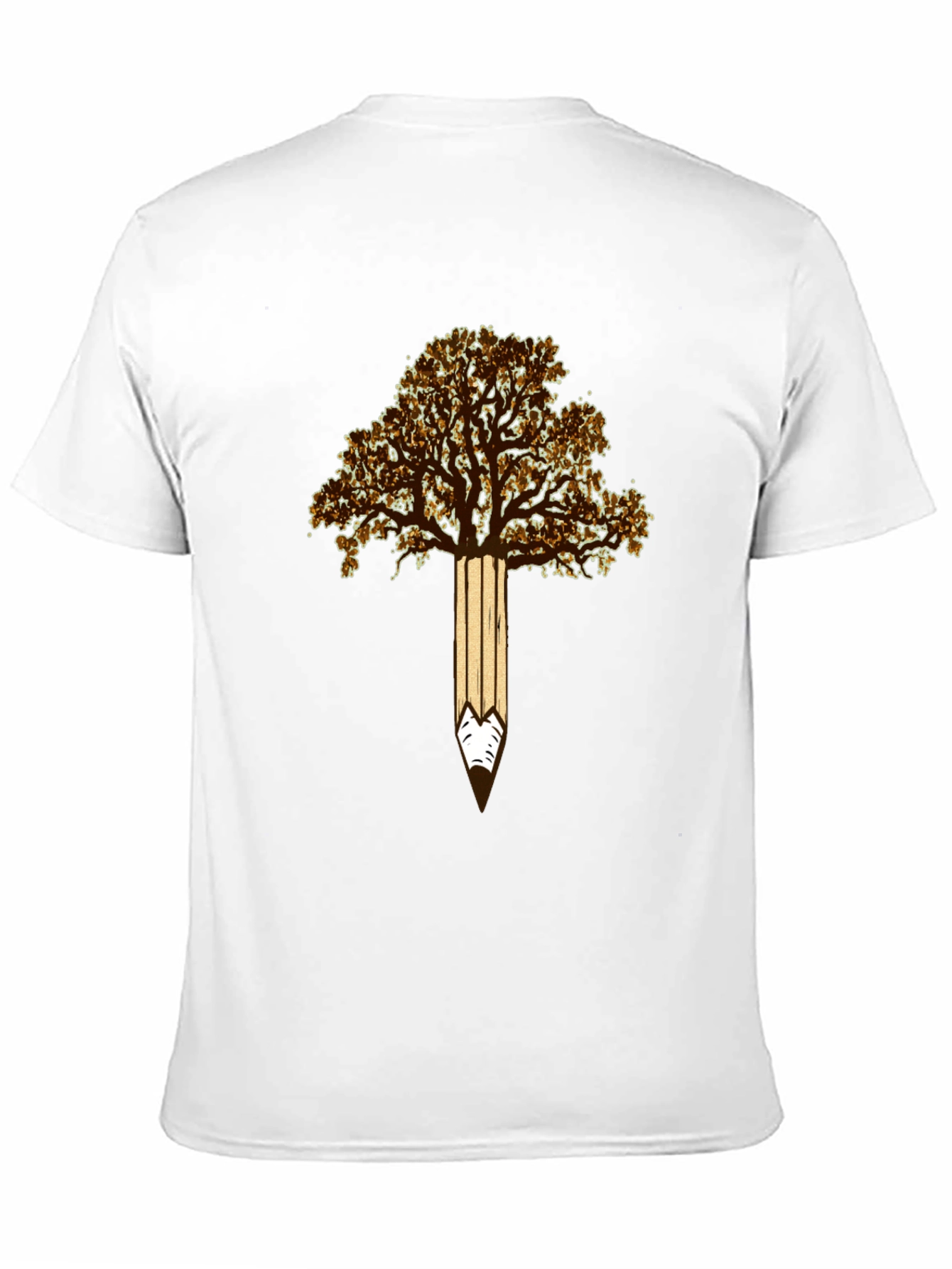 Tree Pencil Graphic Tee - Nature Inspired Design