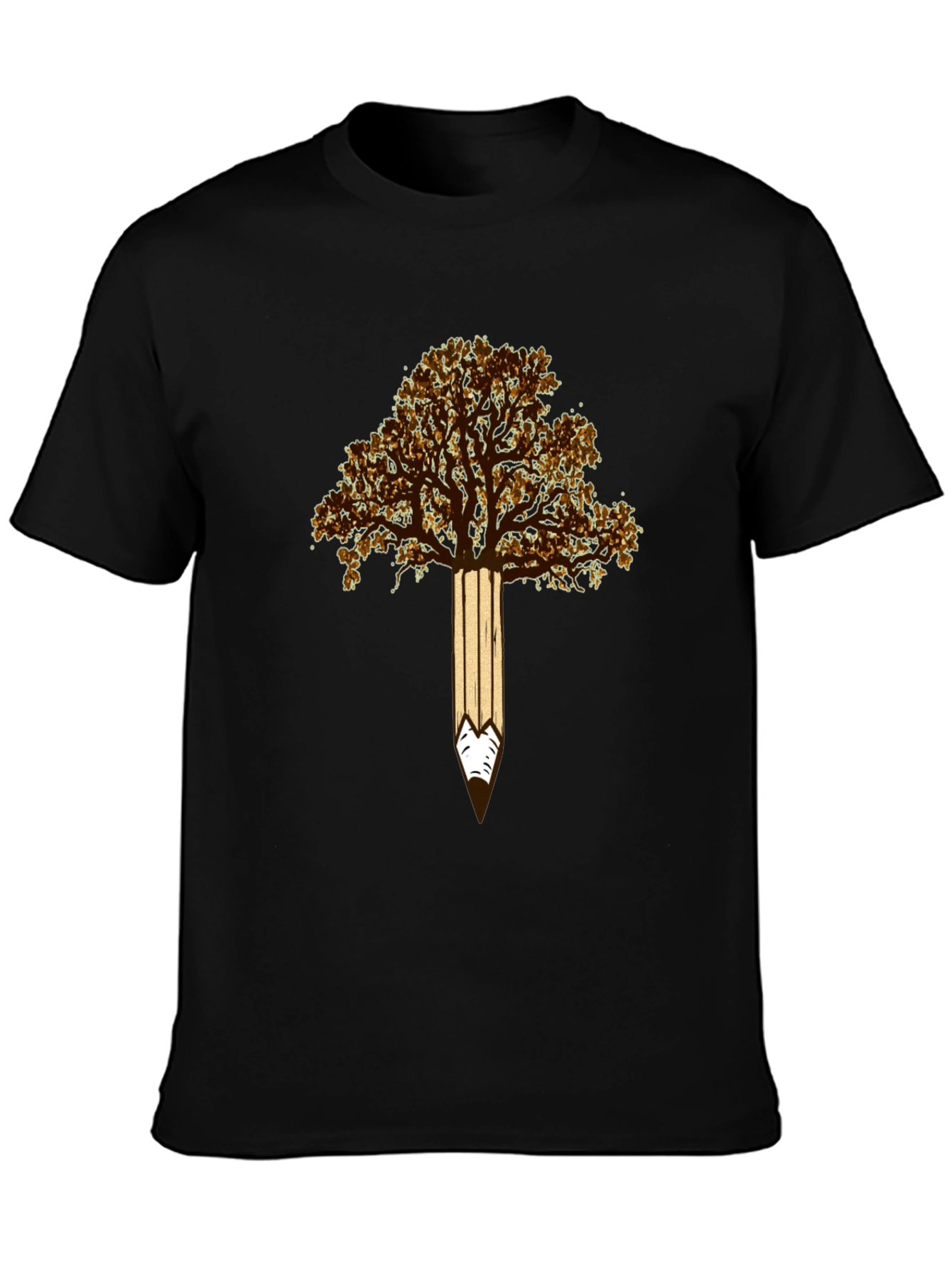 Tree Pencil Graphic Tee - Nature Inspired Design
