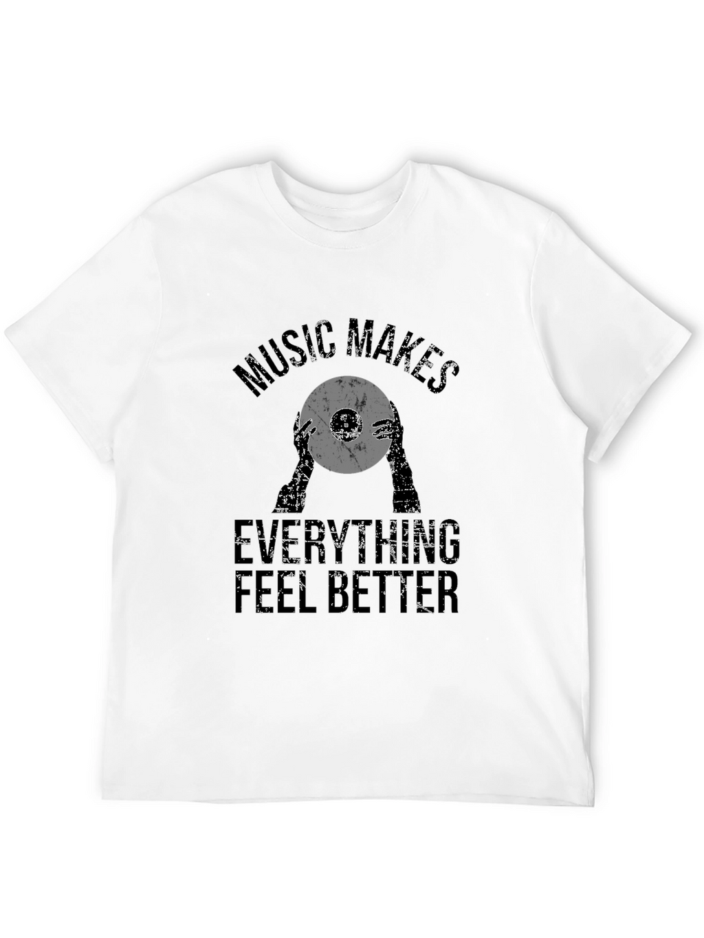 Music Makes Everything Better Black Graphic Tee