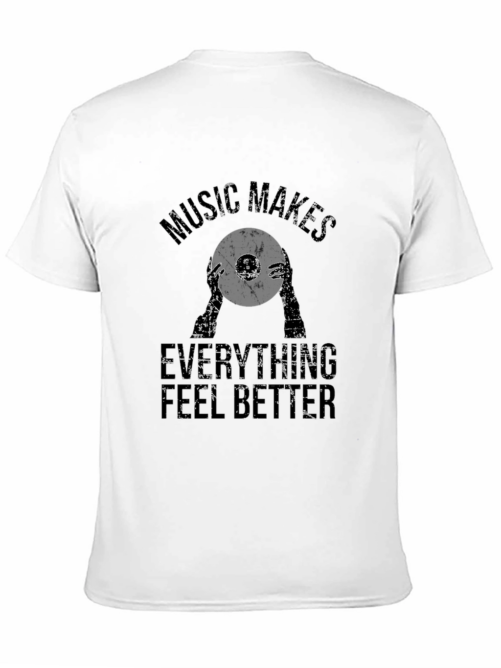 Music Makes Everything Better Black Graphic Tee