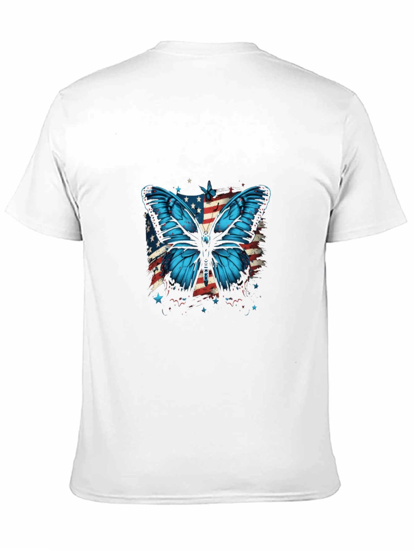 Butterfly USA Flag Graphic Tee