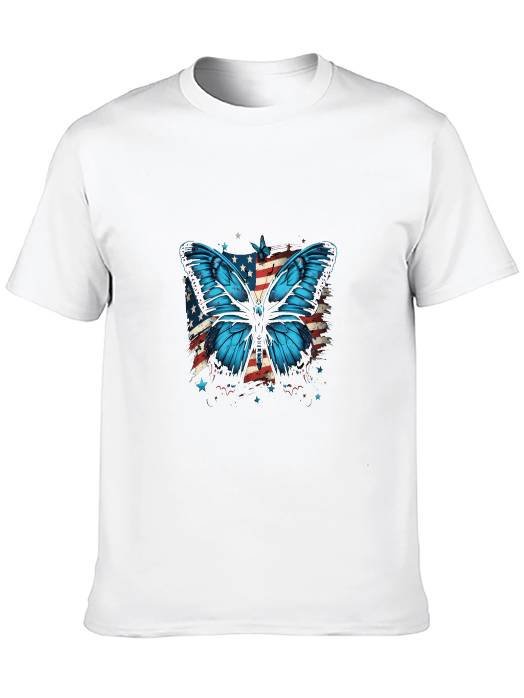 Butterfly USA Flag Graphic Tee
