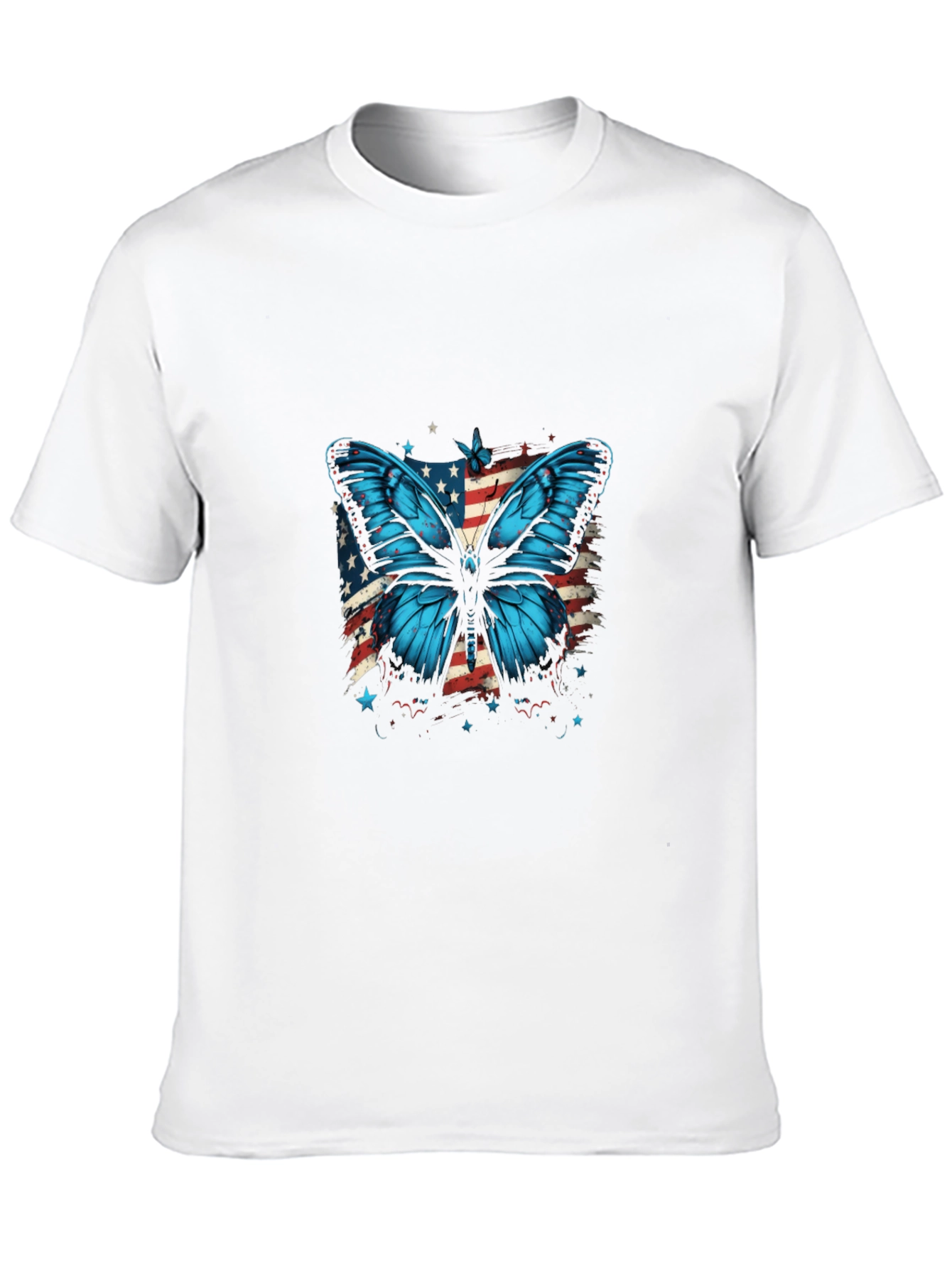 Butterfly USA Flag Graphic Tee