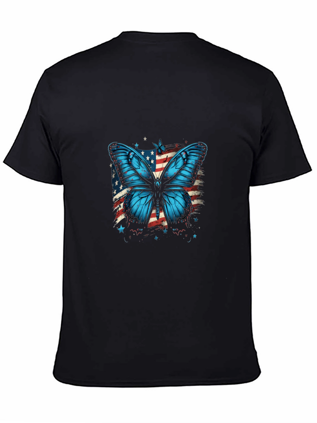 Butterfly USA Flag Graphic Tee