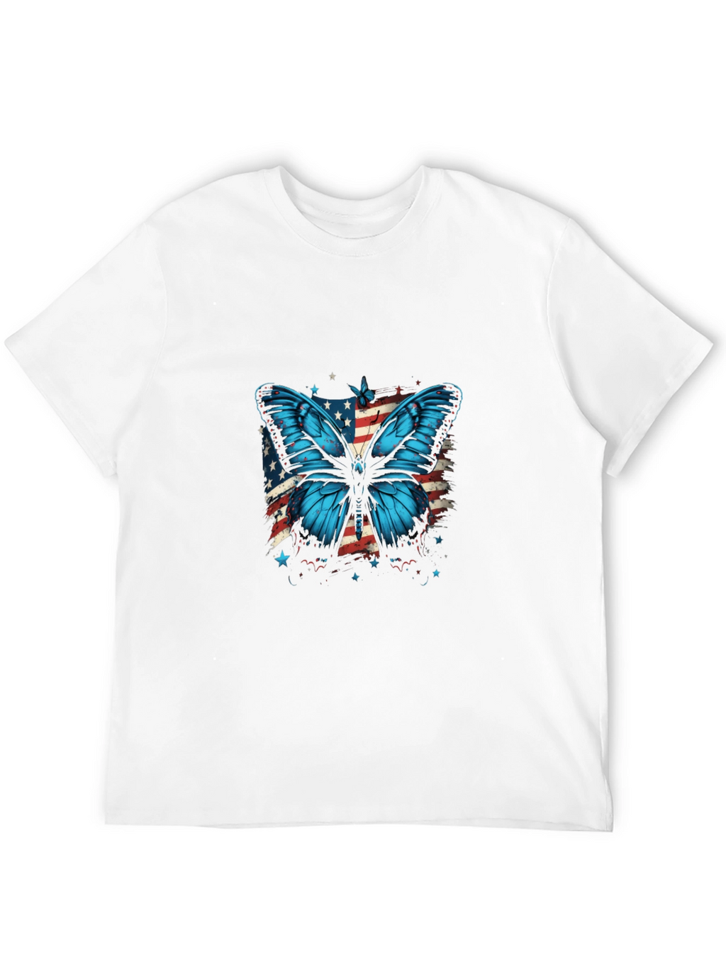 Butterfly USA Flag Graphic Tee