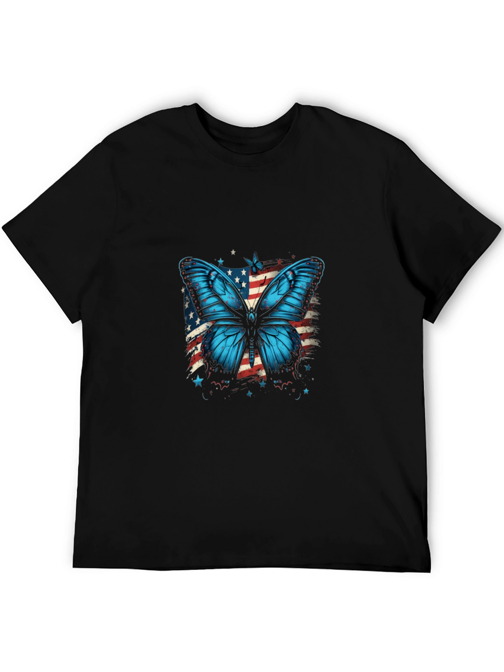 Butterfly USA Flag Graphic Tee