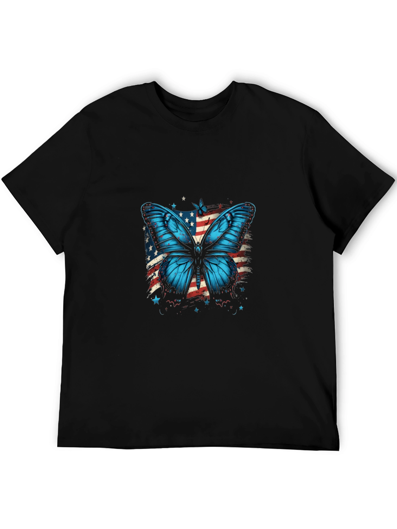 Butterfly USA Flag Graphic Tee