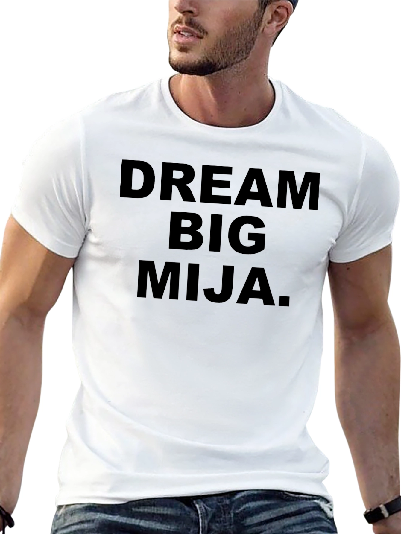 Dream Big Mija Graphic Tee - Inspirational Black T-Shirt