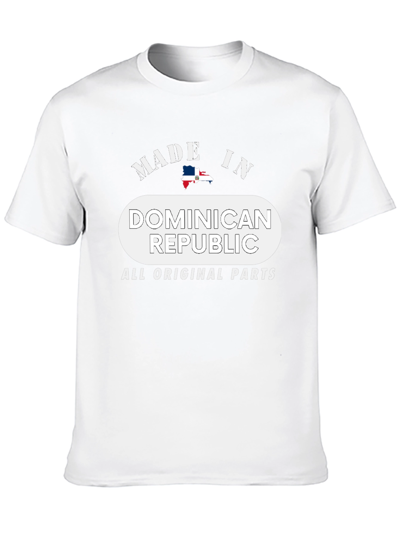 Dominican Republic All Original Parts Black T-Shirt