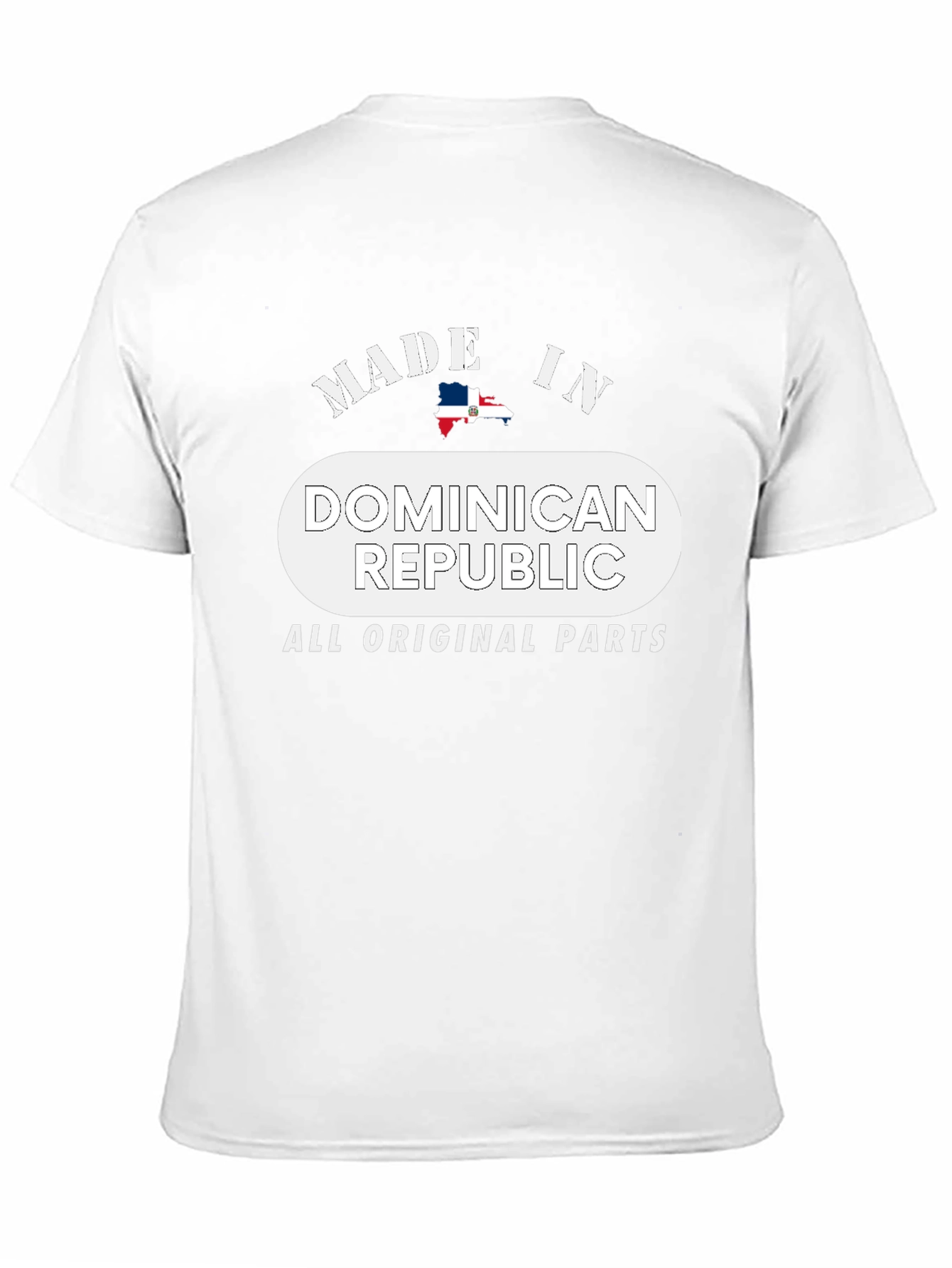 Dominican Republic All Original Parts Black T-Shirt